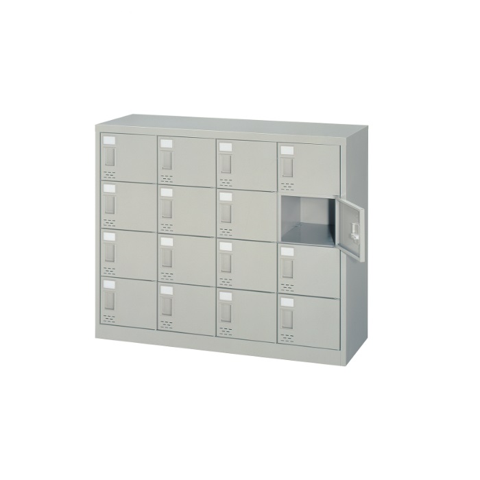 【新品】ALPS 16人用シューズロッカー SC-16W W1050×D380×H880 ニューグレー