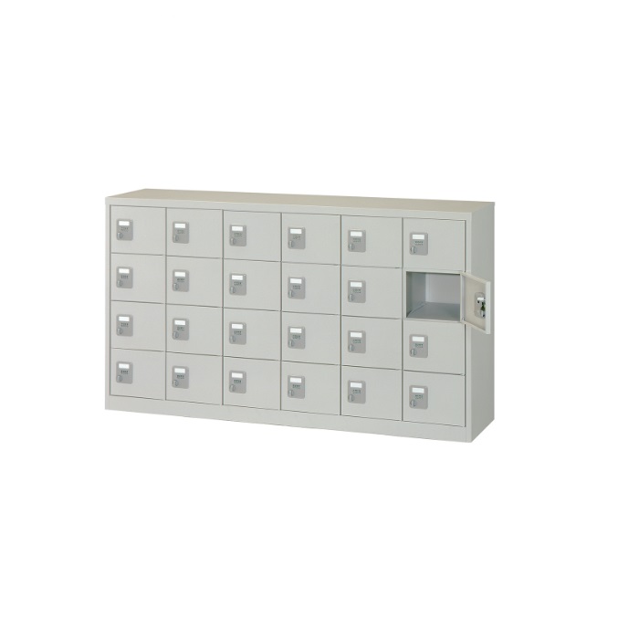 【新品】ALPS 24人用シューズロッカー SC-24 W1552×D380×H880 ニューグレー