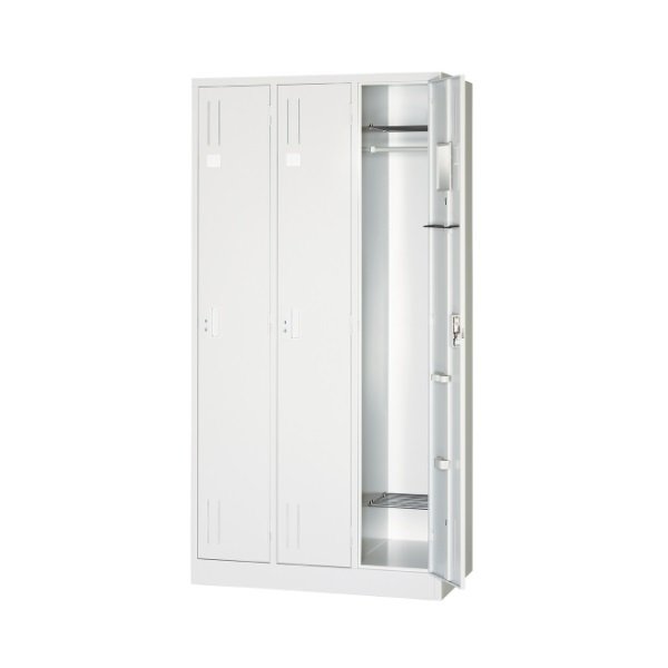 【新品】３人用ロッカー ALPS L37-AW W900×D515×H1790 ALPSホワイト