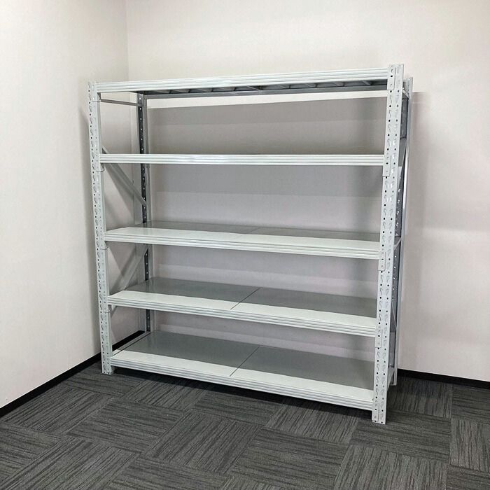 物品棚 W1987×D600×H2200 ライトグレー 中古