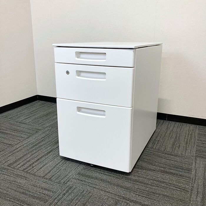 コクヨ インベントシリーズ 3段ワゴン TKG-V3SAWN3 W395×D602×H600 ホワイト 2022年製 中古