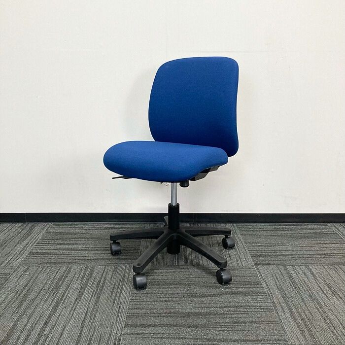 イトーキ ボニートチェアシリーズ オフィスチェア KT-140GK-T1N4 背座：ディープブルー 2021年製 中古