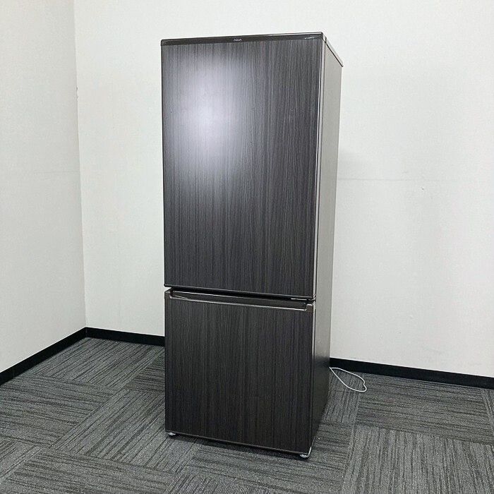 アクア 冷凍冷蔵庫 AQR-20E9（K）寸法：W525×D593×H1380 容積：201L ウッドブラック 2022年製 中古 ⑩