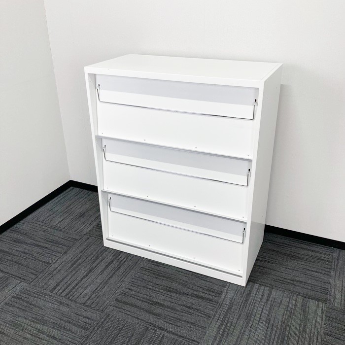 オカムラ レクトラインシリーズ 書架 4B83ZZ W900×D450×H1100 ネオホワイト 中古 ⑳