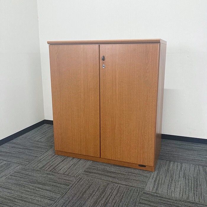 オカムラ DX-4シリーズ 役員書庫 W900×D450×H1110 木目調 中古 ⑳