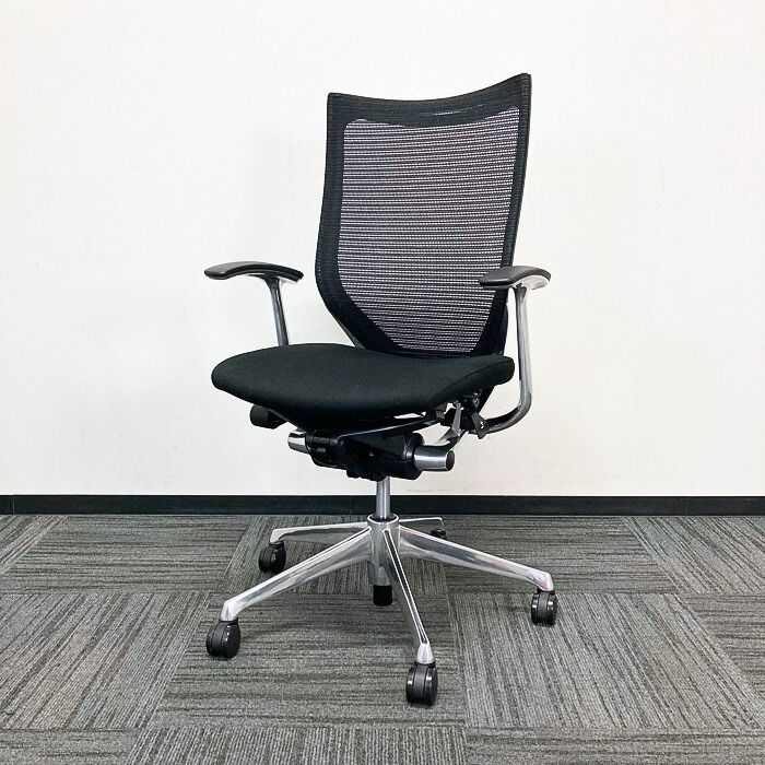 オカムラ バロンチェアシリーズ オフィスシーティング［デザイインアーム］ CP45BR FDF1 ハイバック 2016年製 中古