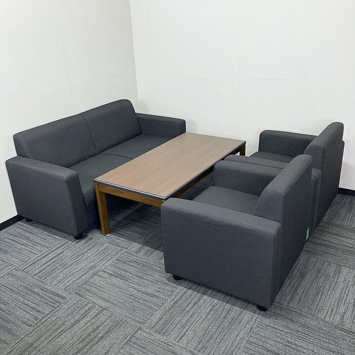 コクヨ ベーシスシリーズ 応接セット ブラック 2016年製 中古 ⑩