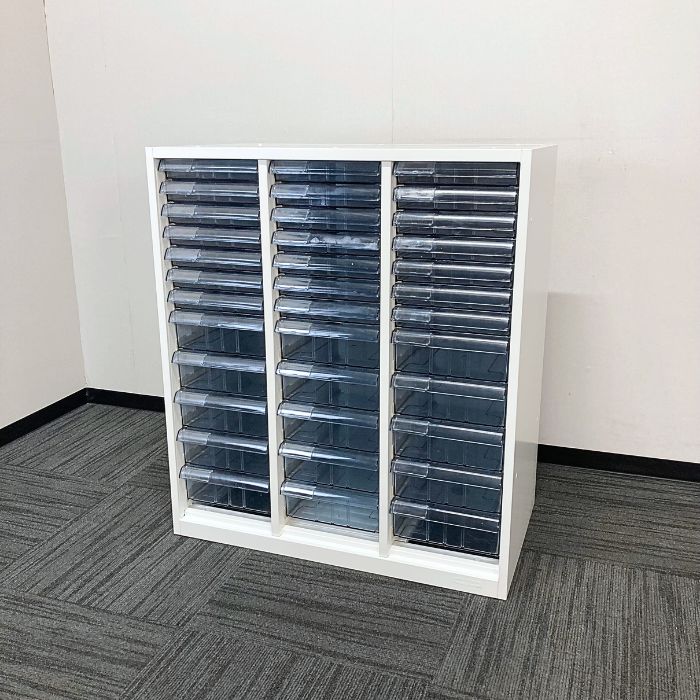 オカムラ SAシリーズ クリスタルトレイA4コンビ F503AC ZA75 W800×D450×H907 ネオホワイト 2016年製 中古