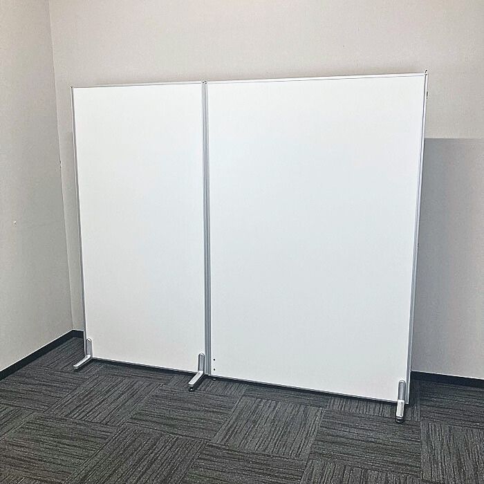 ローパーティション[直線組セット] W1200＋W900×H1800 ホワイト 中古 ⑳