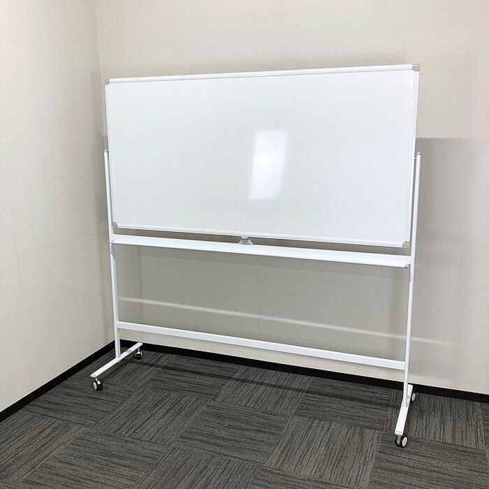 オフィスコム ホワイトボード両面脚付 W1800×D560×H1880 ホワイト 中古 ⑳