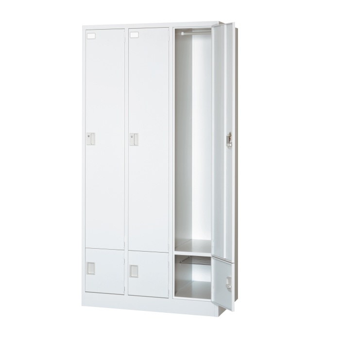 【新品】ALPS ジョブロッカーシリーズ 3人用ロッカー JL32 W900×D515×H1790 ALPSホワイト