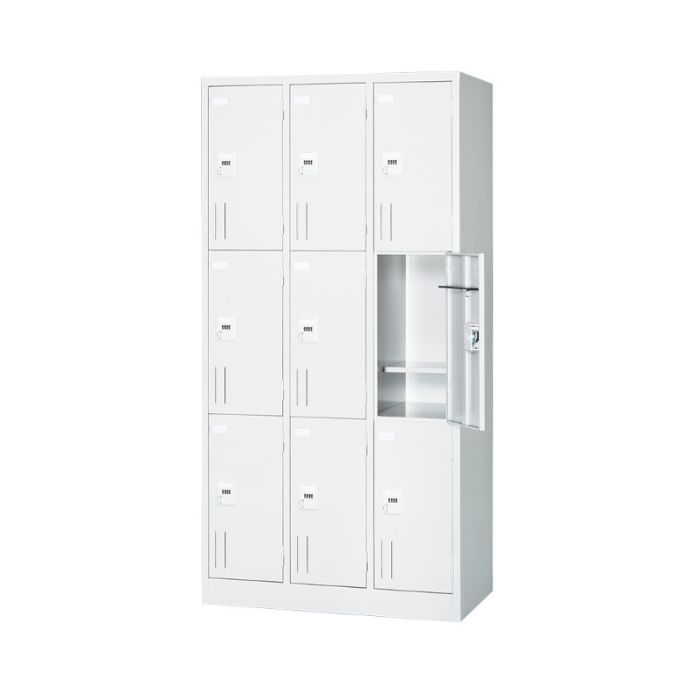 【新品】ALPS SVシリーズ 9人用ロッカー[ダイヤル錠] SV9K-AW W900×D515×H1790 ALPSホワイト