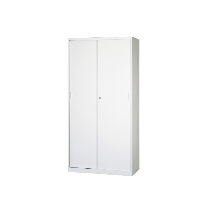 【新品】アルプススチール 壁面収納家具シリーズ 引違スチール戸 UASR-W18 W900×D450×H1830 ALPSホワイト