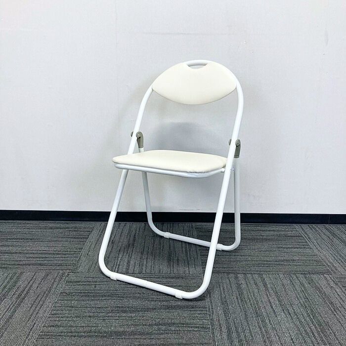 折りたたみチェア ホワイト 中古