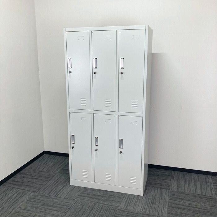 6人用ロッカー W900×D450×H1855 ホワイト 中古 ⑳