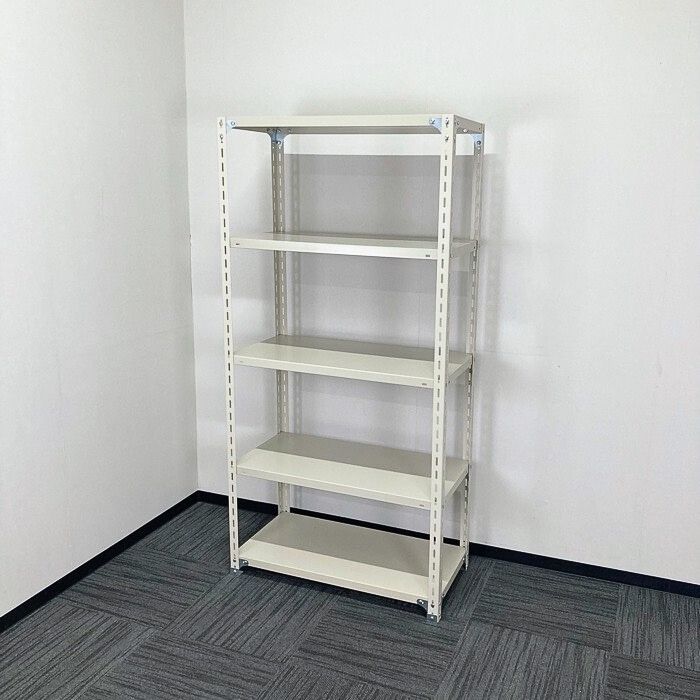 物品棚 天地5段 耐荷重/150kg W880×D455×H1795 ニューグレー 中古 ⑳