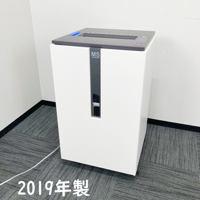 明光商会 MSシュレッダー UA-F25C-L W500×D500×H850 質量：87kg ホワイト 2019年製 中古 ⑩